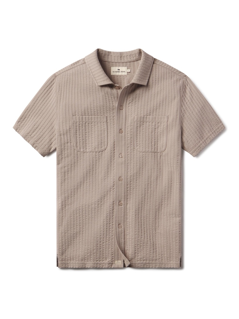 The Normal Brand Men's Getaway Short Sleeve Knit Button-Up Shirt Size 2XL